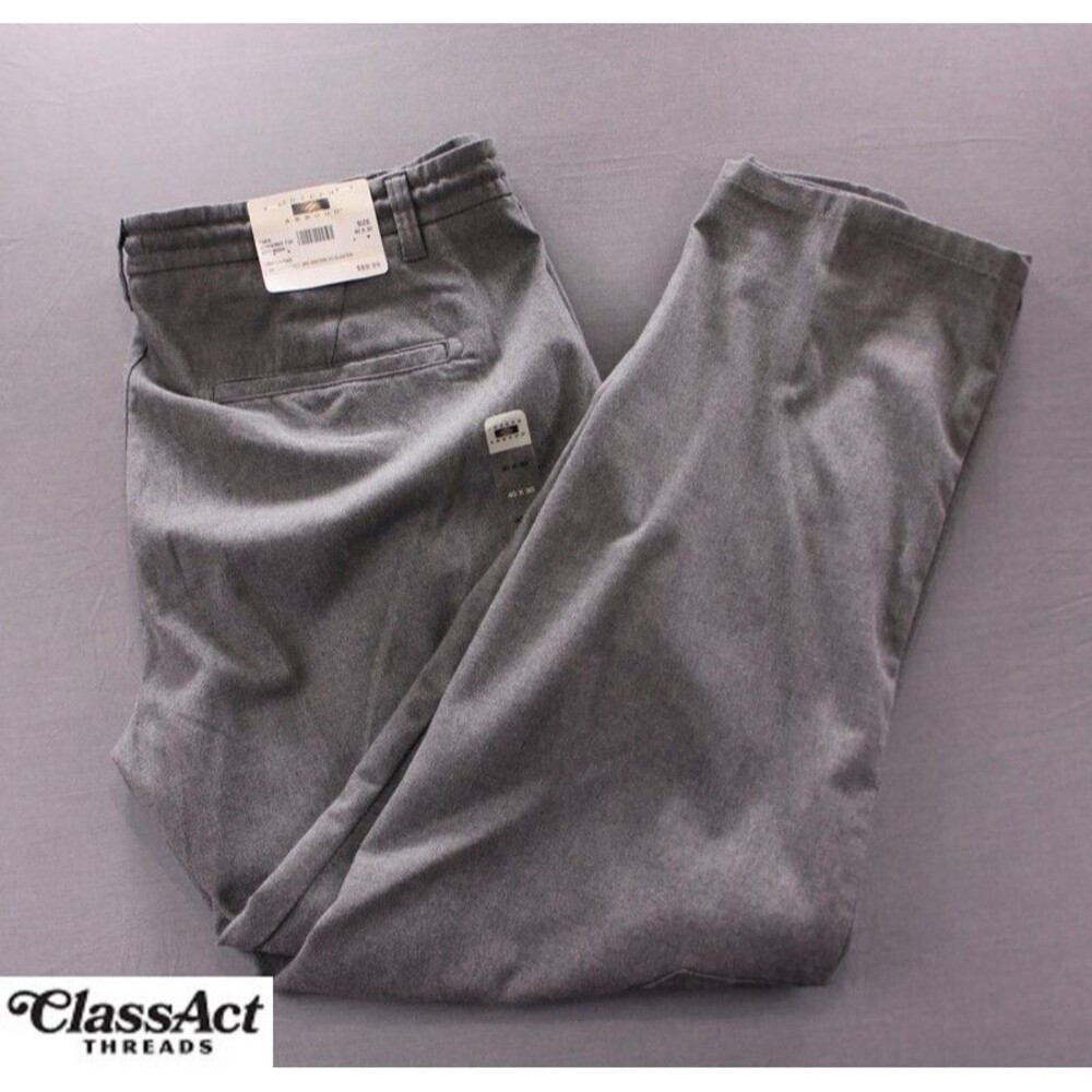 New Joseph Abboud Men's Size 40x30 Navy Drawstring Cargo Pockets Stretch Pants